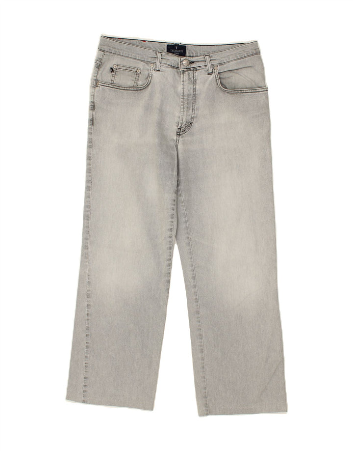 TRUSSARDI Womens Straight Jeans W34 L26 Grey Vintage Trussardi and Second-Hand Trussardi from Messina Hembry 