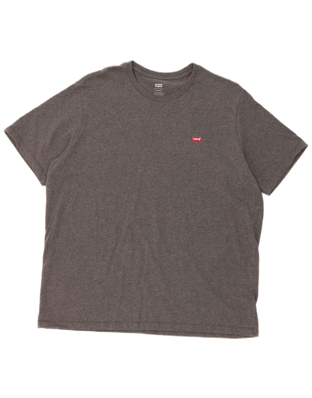 Levi's Mens Standard T-Shirt Top XL Grey Cotton
