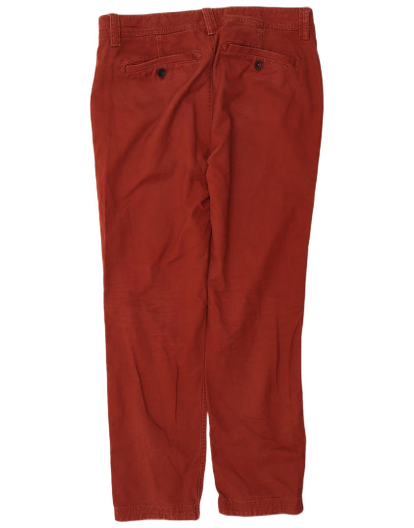 Pantaloni chino slim da uomo Fat Face W34 L31 cotone bordeaux