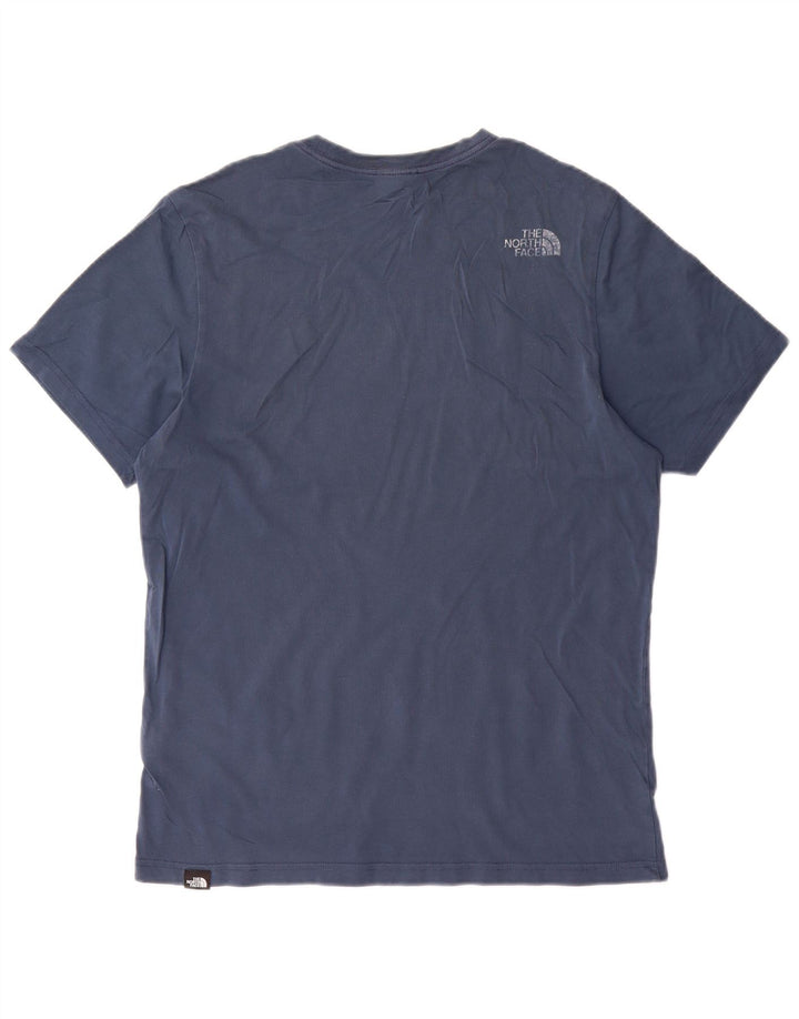 The North Face Herre grafisk T-shirt Top Medium Blue Bomuld