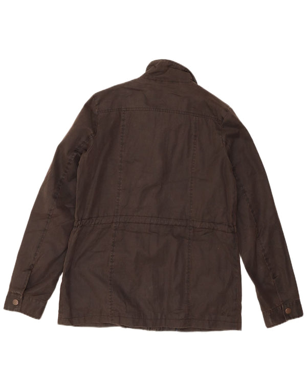 Giacca in cotone cerato da donna Fat Face UK 10 piccolo cotone marrone