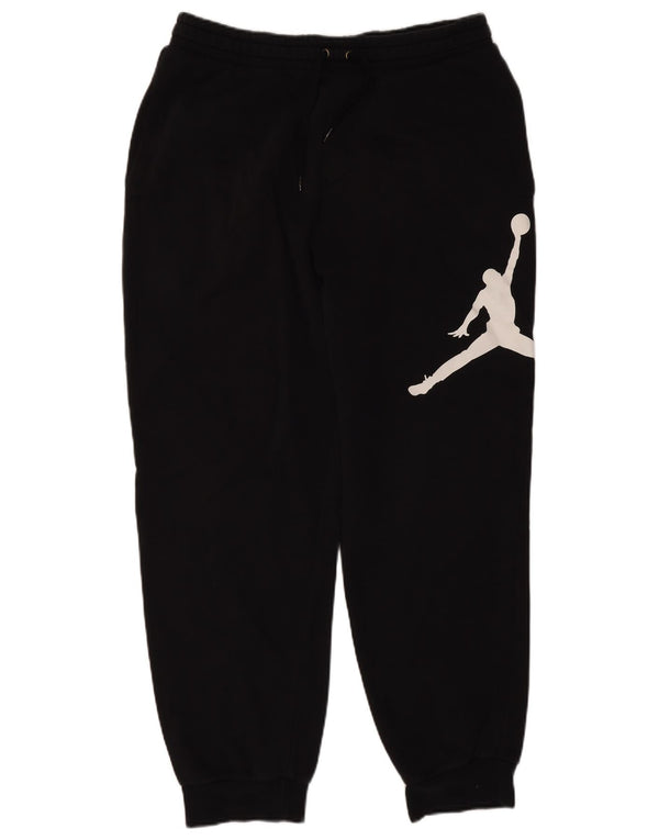 Jordan Mens Graphic Tracksuit Trousers Joggers Large Black Cotton