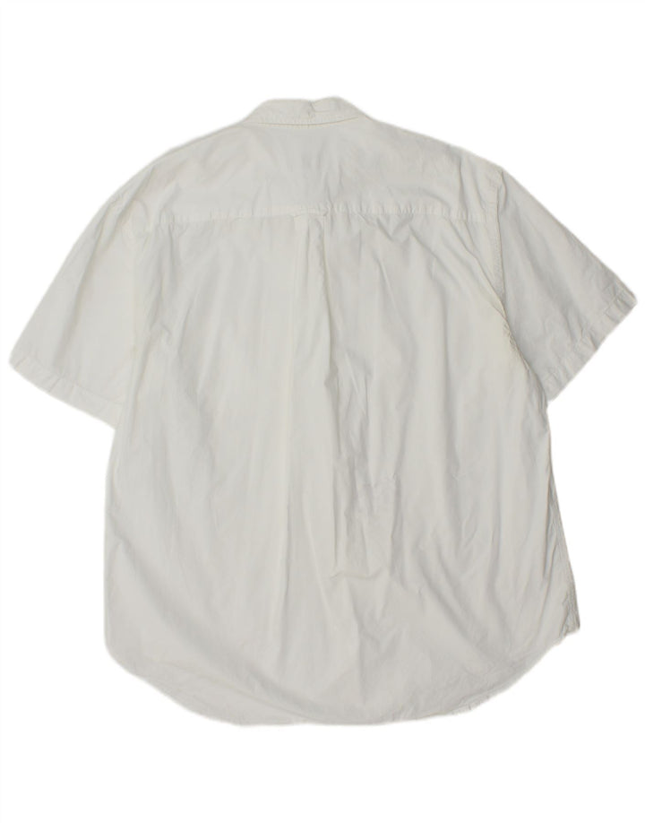 Lacoste Mens Short Sleeve Shirt Size 44 XL White