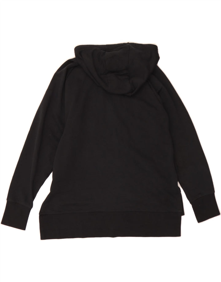 NIKE Womens Dri Fit Zip Hoodie Sweater UK 14 Medium Black Polyester Vintage Nike and Second-Hand Nike from Messina Hembry 