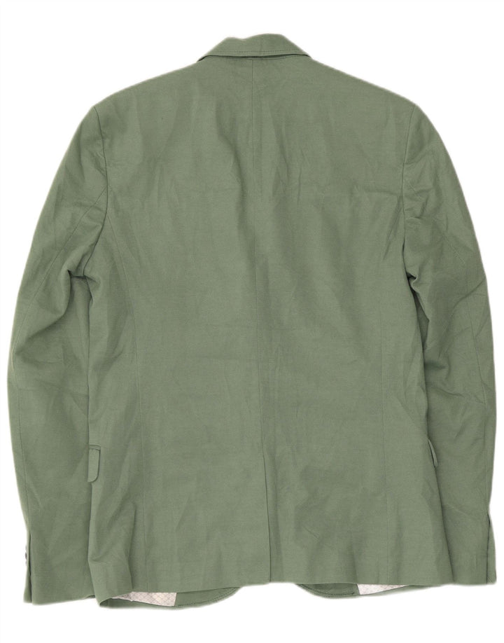 ZARA Mens 2 Button Blazer Jacket UK 40 Large Green