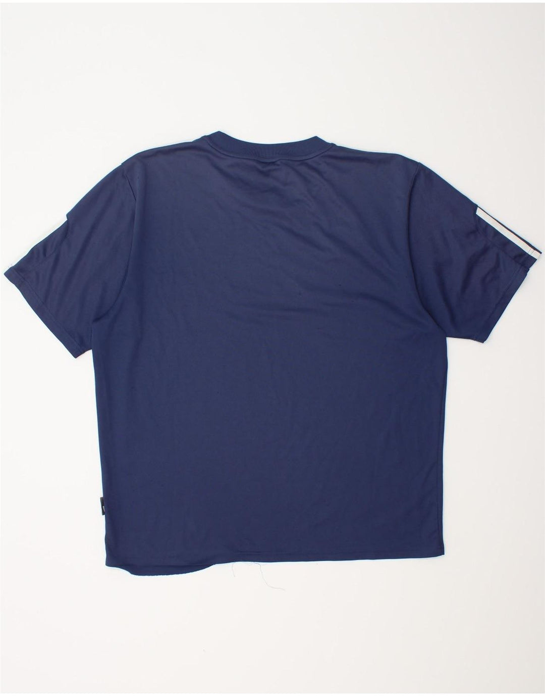 ADIDAS Mens Climalite T-Shirt Top Large Navy Blue Polyester
