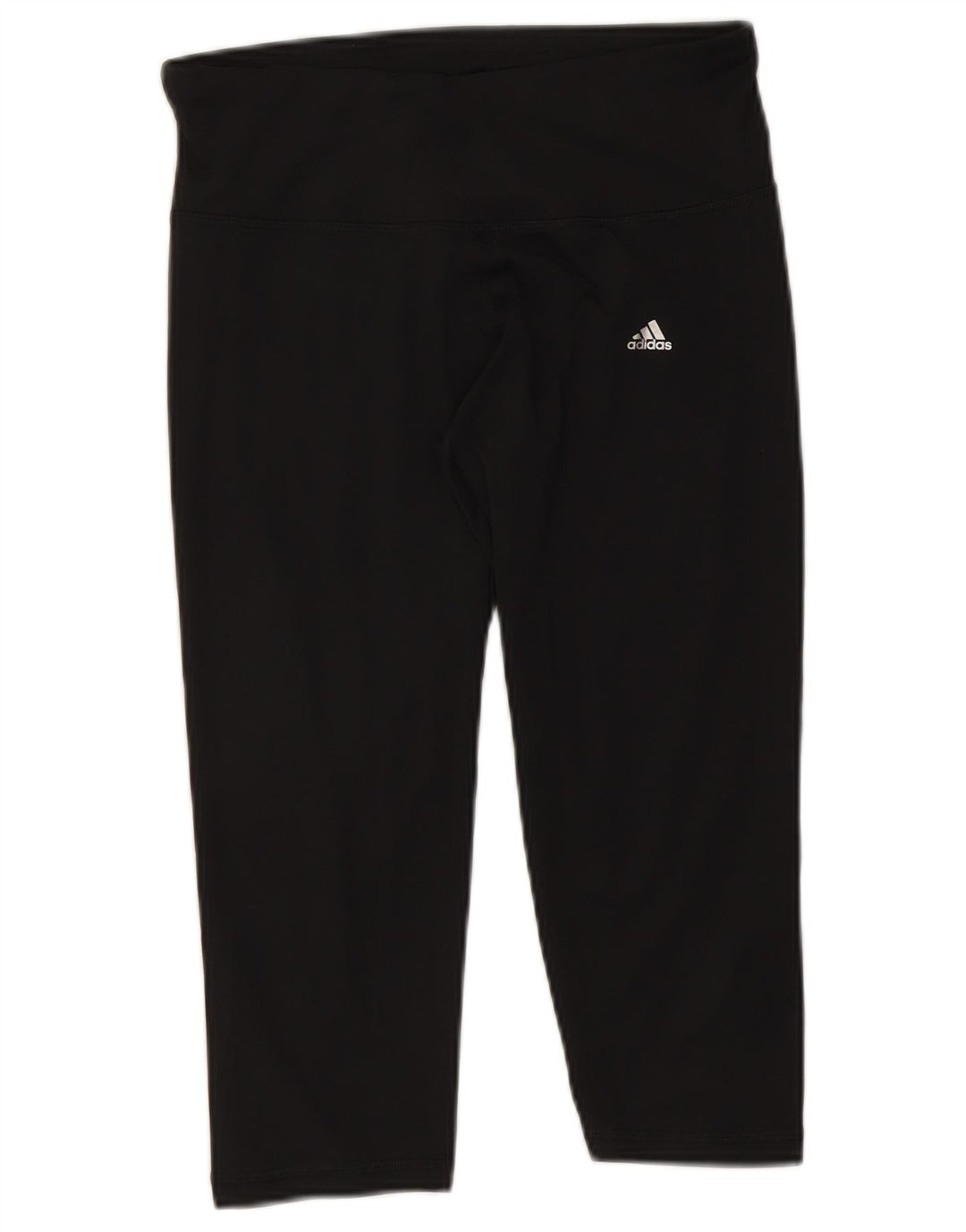 Adidas Dame Climalite Capri Leggings UK 12/14 Medium Black Polyester