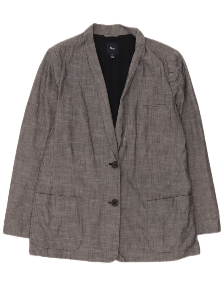 Gap Damen 2-Knopf-Blazerjacke UK 18 XL Blaue Baumwolle