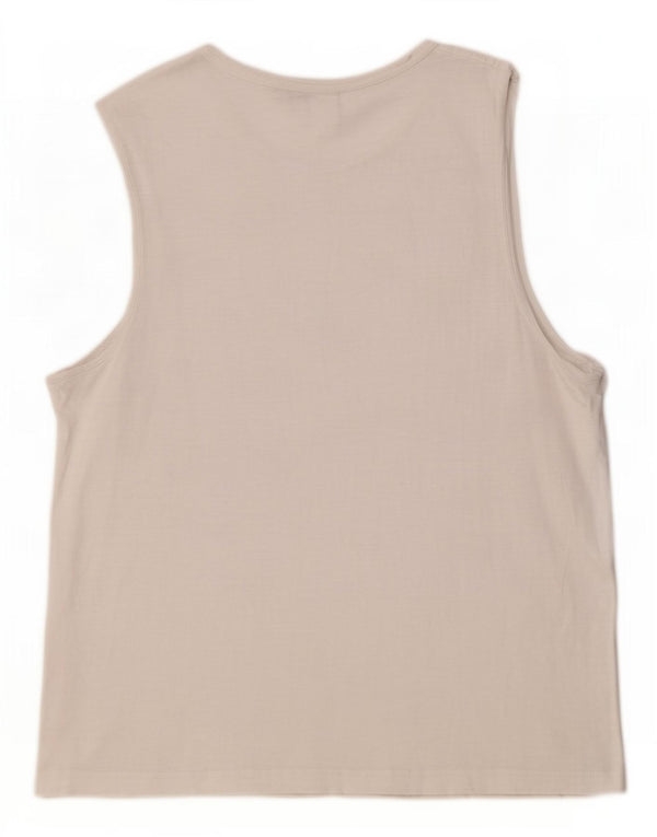 Zara Hombre Camiseta Sin Mangas Grande Blanco