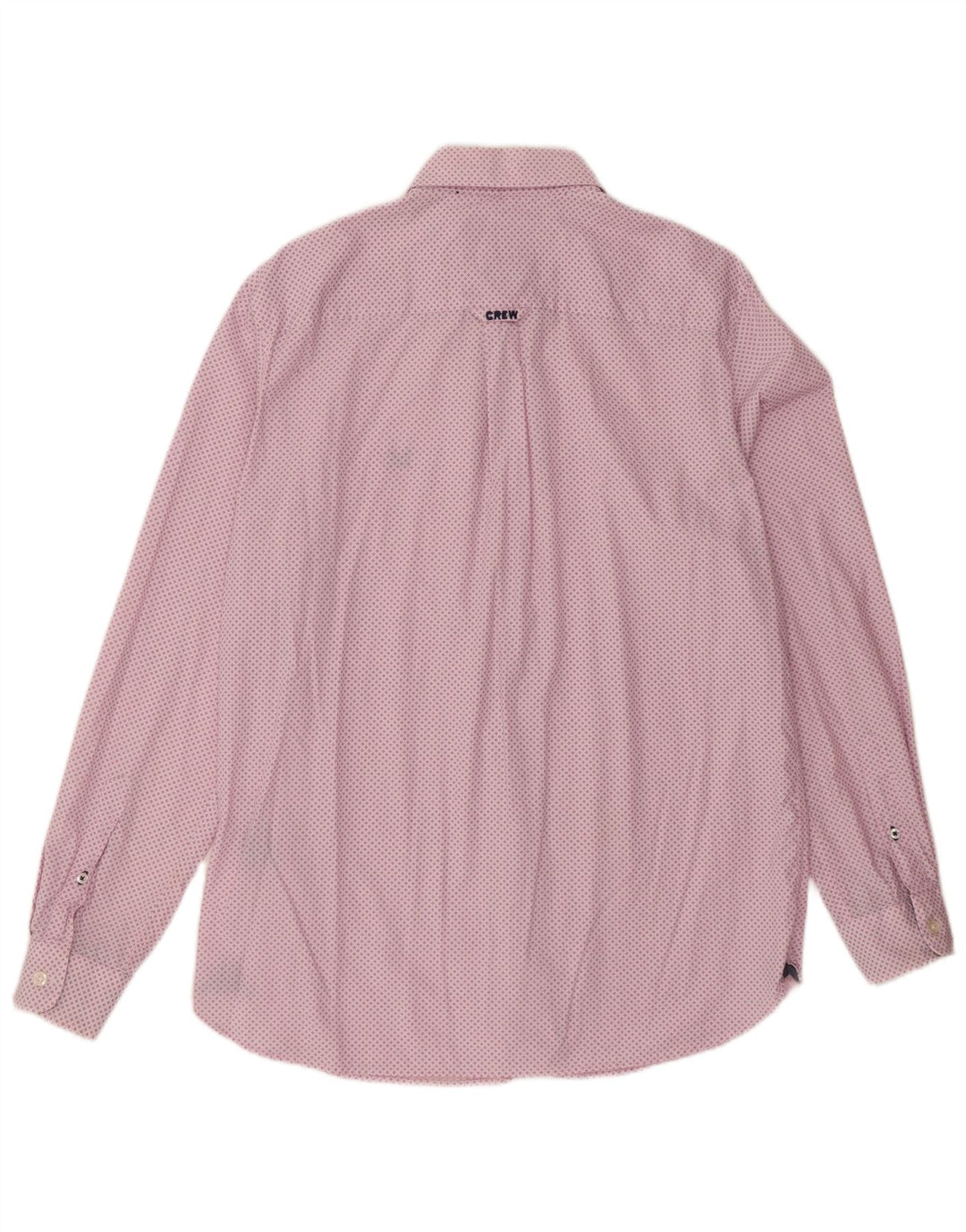 Crew Clothing Mens Classic Fit Shirt Medium Pink Spotted Cotton
