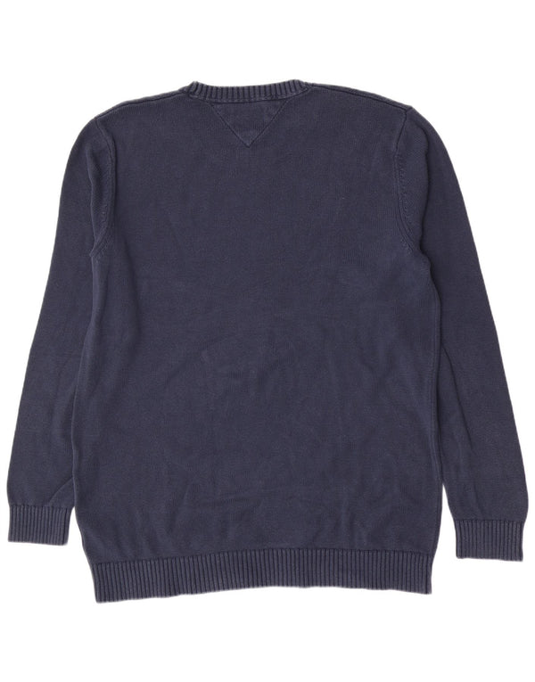 Maglione maglione girocollo da uomo Tommy Hilfiger 2XL blu navy classico