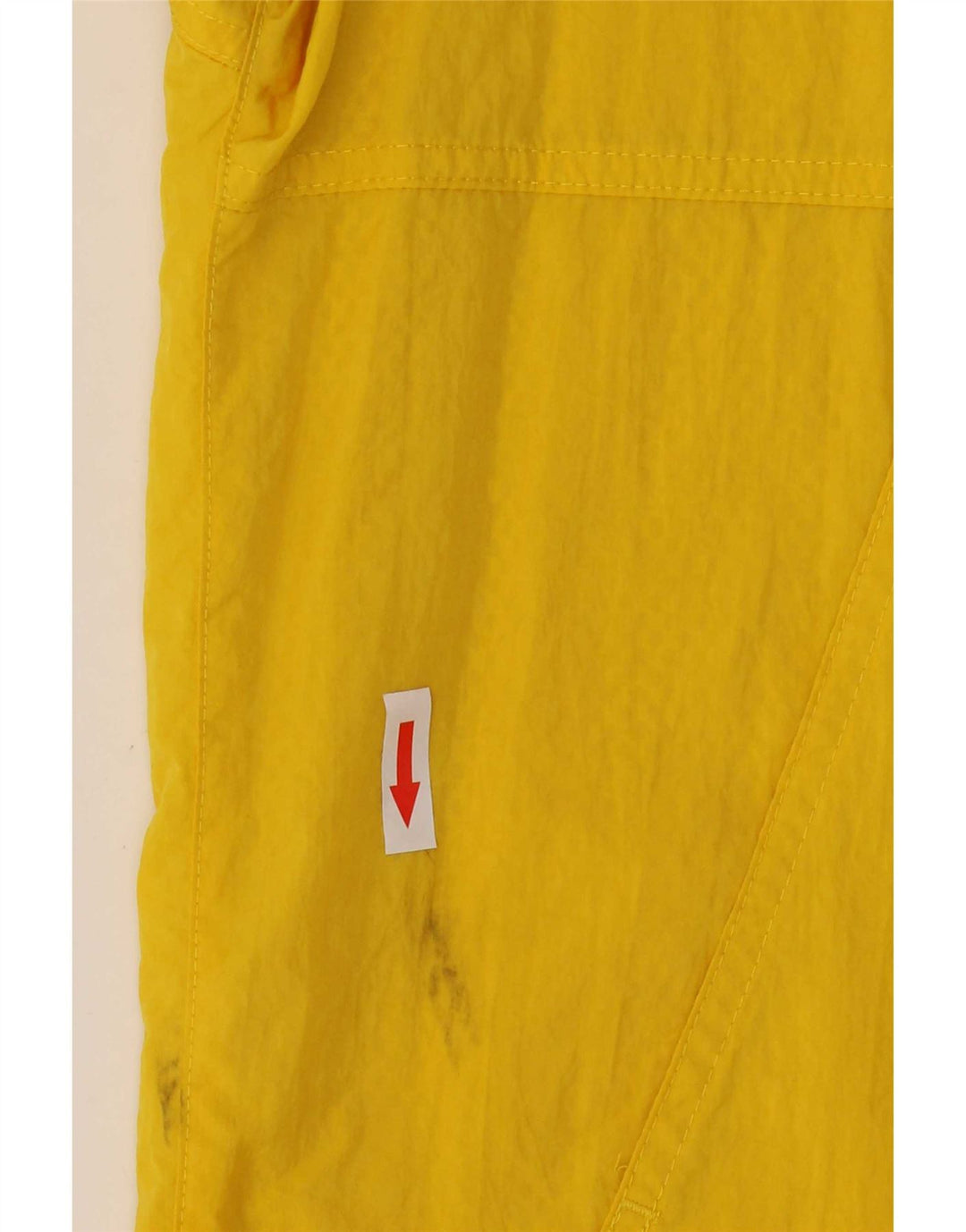 Adidas Veste de pluie à capuche pour homme UK 36 Petit nylon jaune