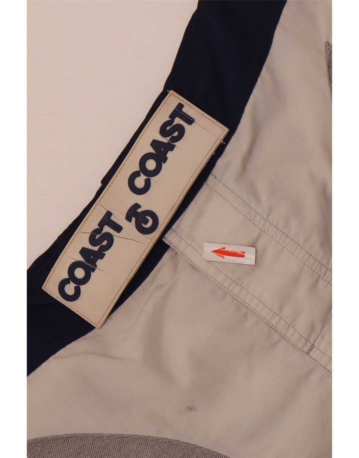 Coast Mens Graphic Swimming Shorts Small Navy Blue Colourblock Polyamide