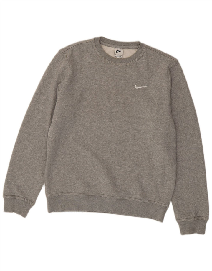 Pulover Nike pentru bărbați, bumbac cu pete, gri mediu