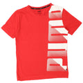 Puma Herren Grafik T-Shirt Top Small Rot Baumwolle