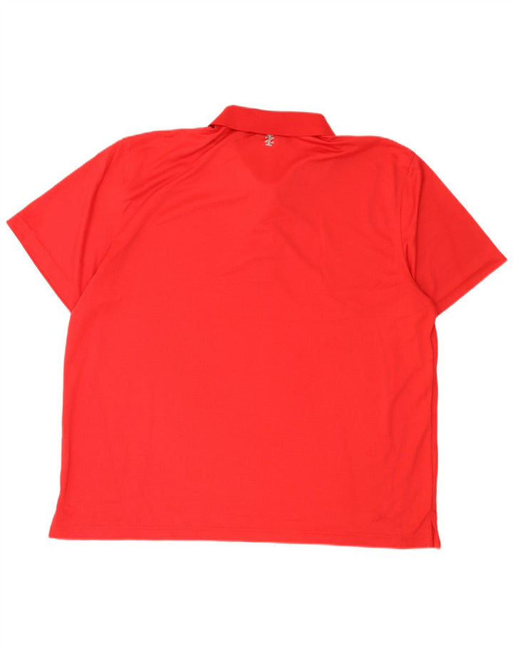 IZOD Poloskjorte til mænd 2XL Rød Polyester
