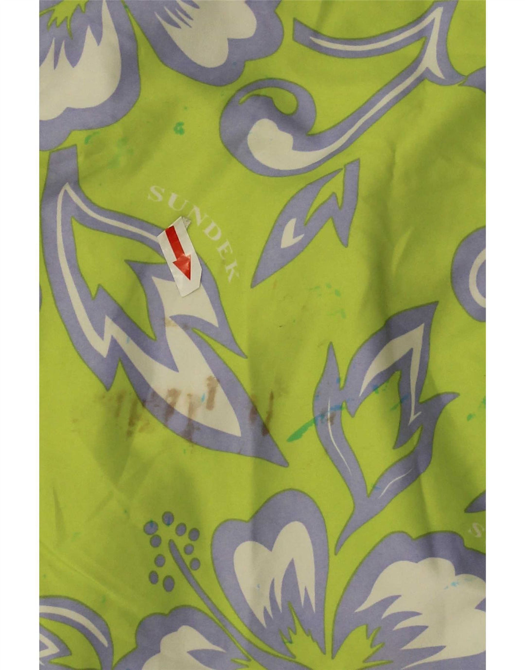 Sundek Mens Swimming Shorts XL Green Floral Polyester