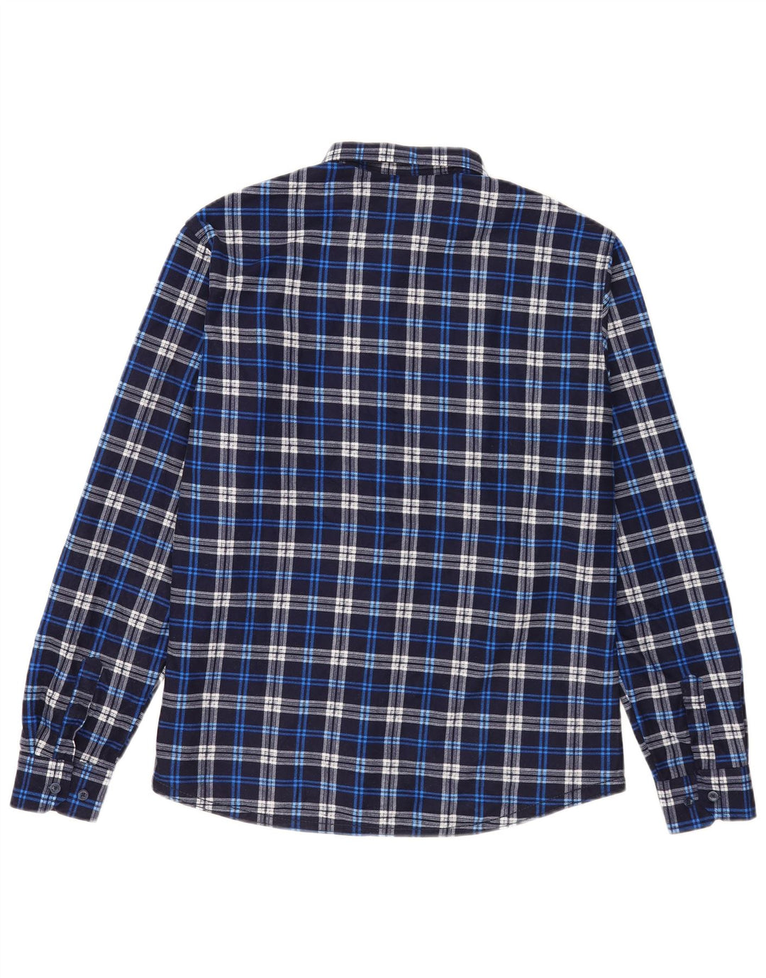 Camicia vintage da uomo in flanella 2XL a quadri blu