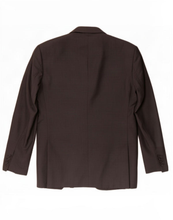 Jaqueta blazer masculina de 2 botões Marks & Spencer Reino Unido 50 3XL cinza poliéster