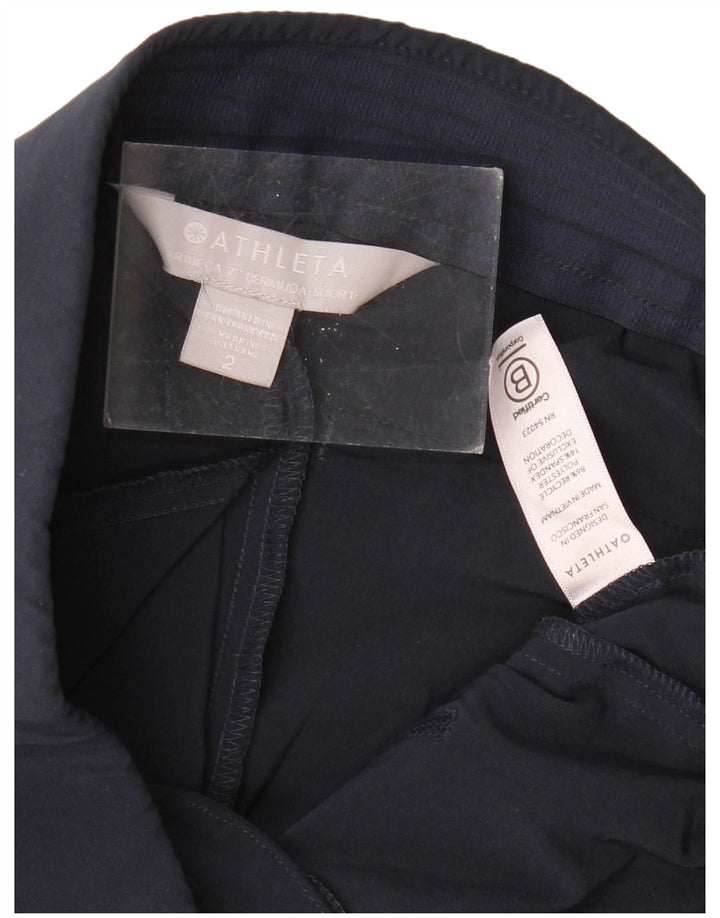 ATHLETA Womens Chino Shorts US 2 XS W30 Navy Blue Polyester