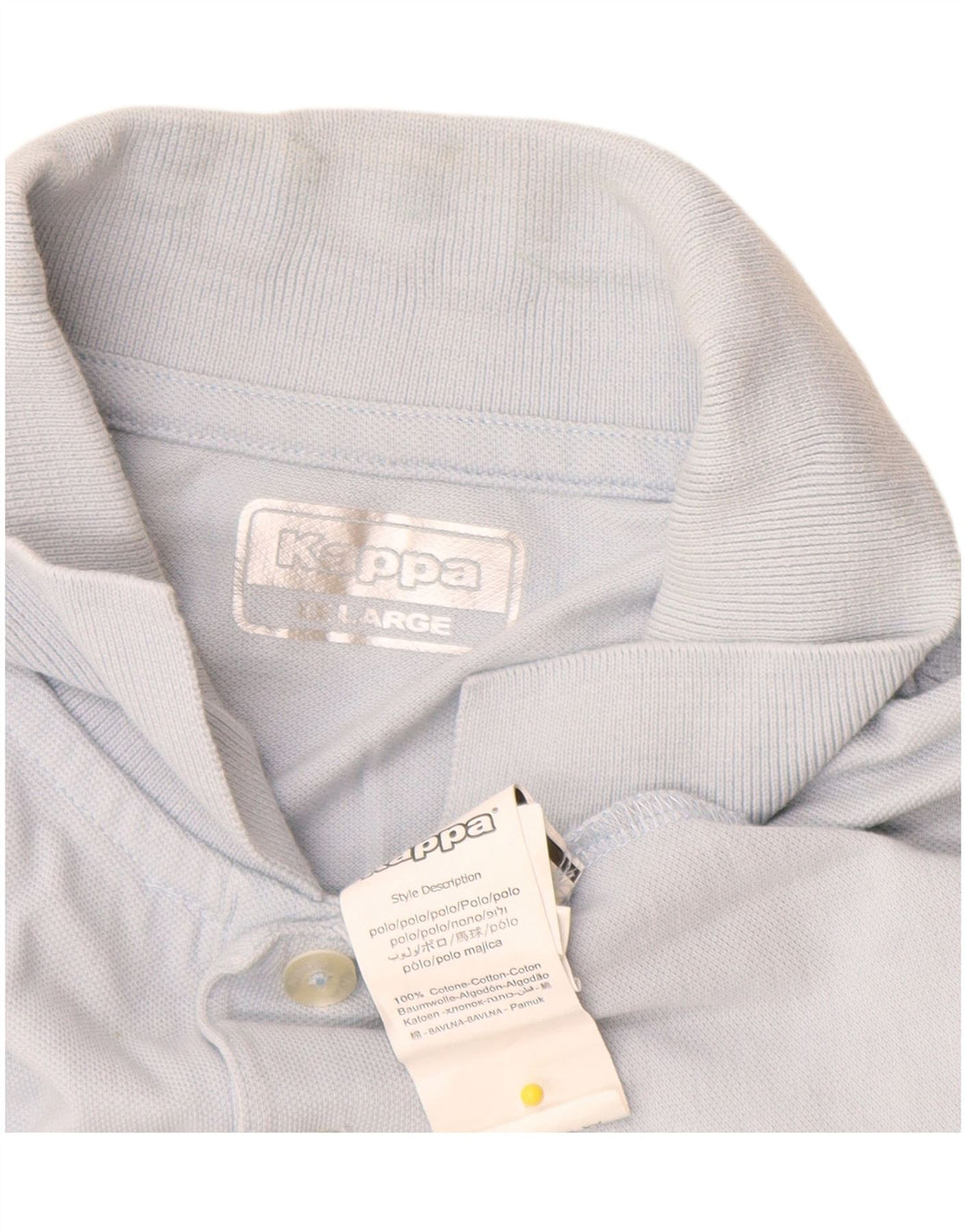 Kappa Mens Polo Shirt 2XL Blue Cotton