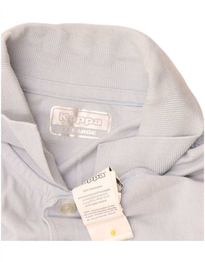 Kappa Mens Polo Shirt 2XL Blue Cotton
