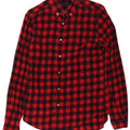Zara Mens Slim Fit Flannel Shirt Medium Red Gingham