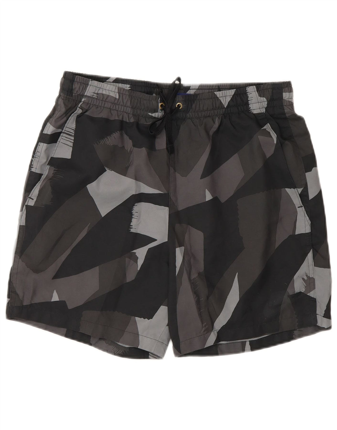 Pantaloncini da bagno Nike da uomo piccoli in poliestere geometrico grigio
