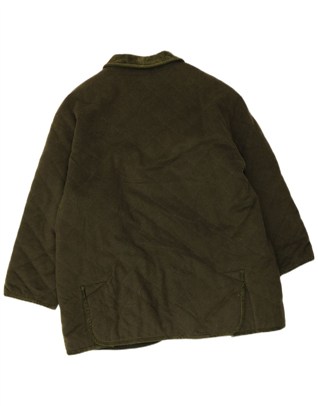 Vintage Mens Quilted Jacket Size 40 Large Green