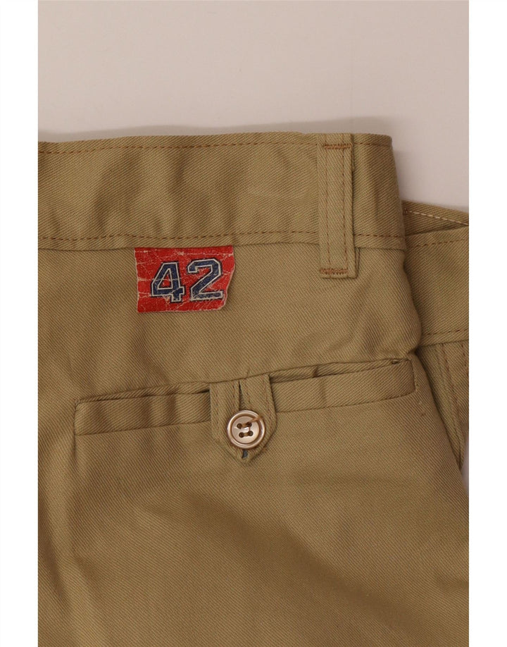 Mash Womens Straight Pegged Chino Trousers IT 42 Medium W26 L37 Khaki