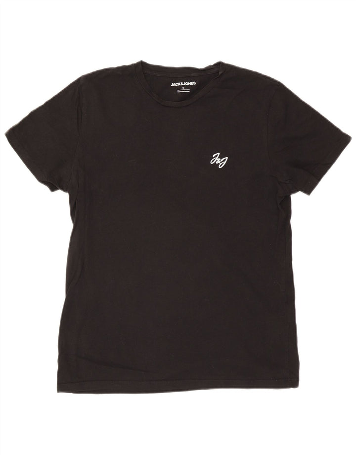 Jack & Jones Herre T-Shirt Top Medium Sort Bomuld