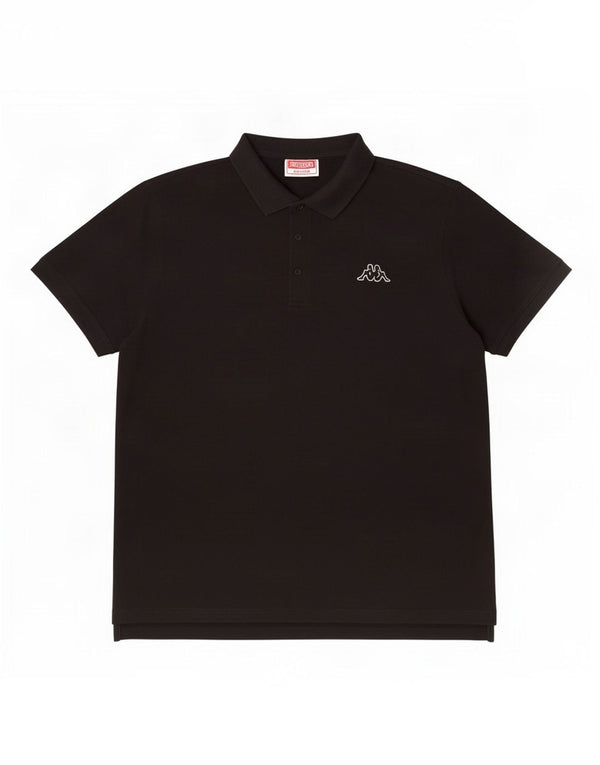 Kappa Mens Polo Shirt 2XL Black Cotton