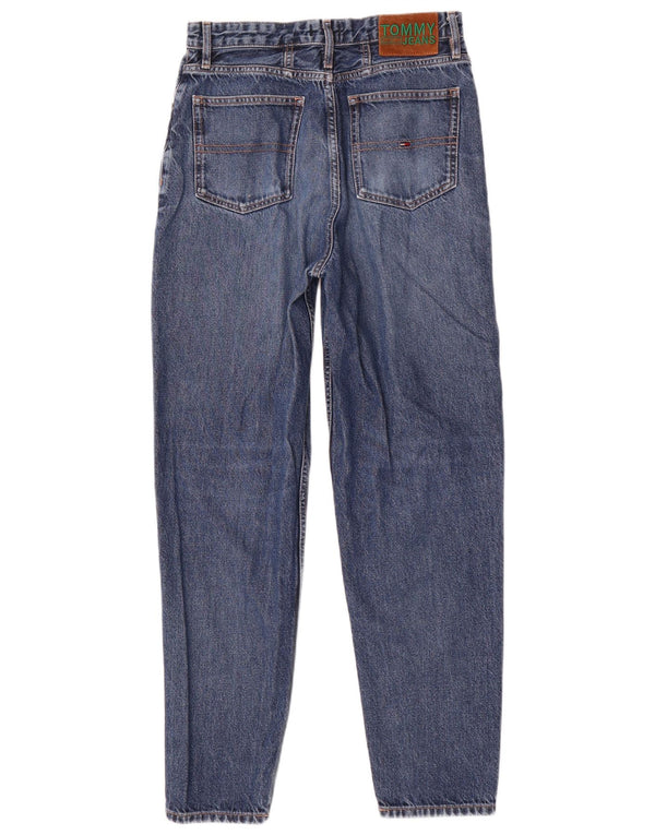 Tommy Hilfiger Womens Tapered Jeans W28 L30 Blue Cotton