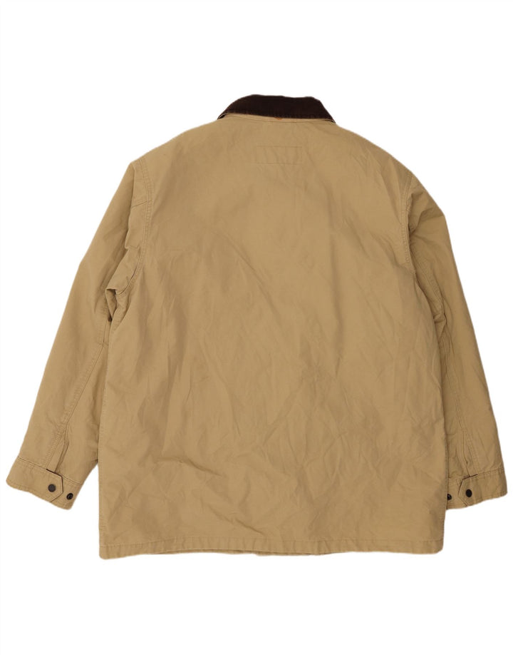 Timberland Herre Windbreaker Jacket UK 42 XL Beige Nylon
