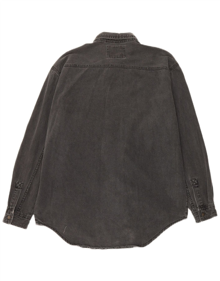 Levi's Mens Denim Shirt Medium Grey Cotton
