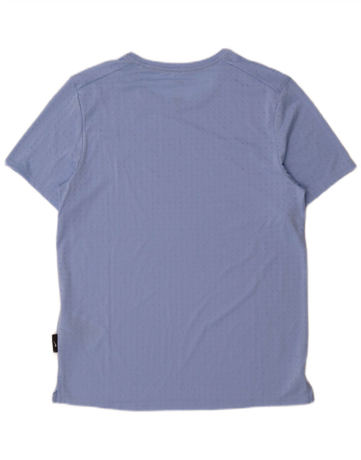 T-shirt Nike Dri Fit da uomo, piccola, in poliestere maculato blu