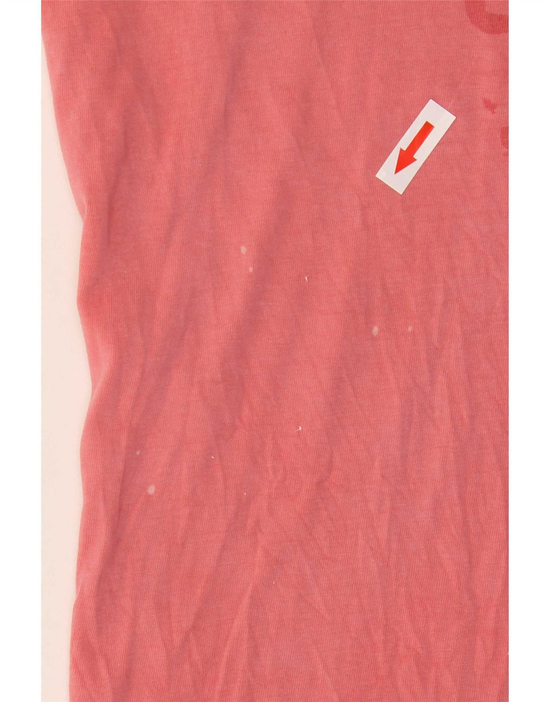 Diesel Mens Graphic T-Shirt Top Medium Pink Cotton