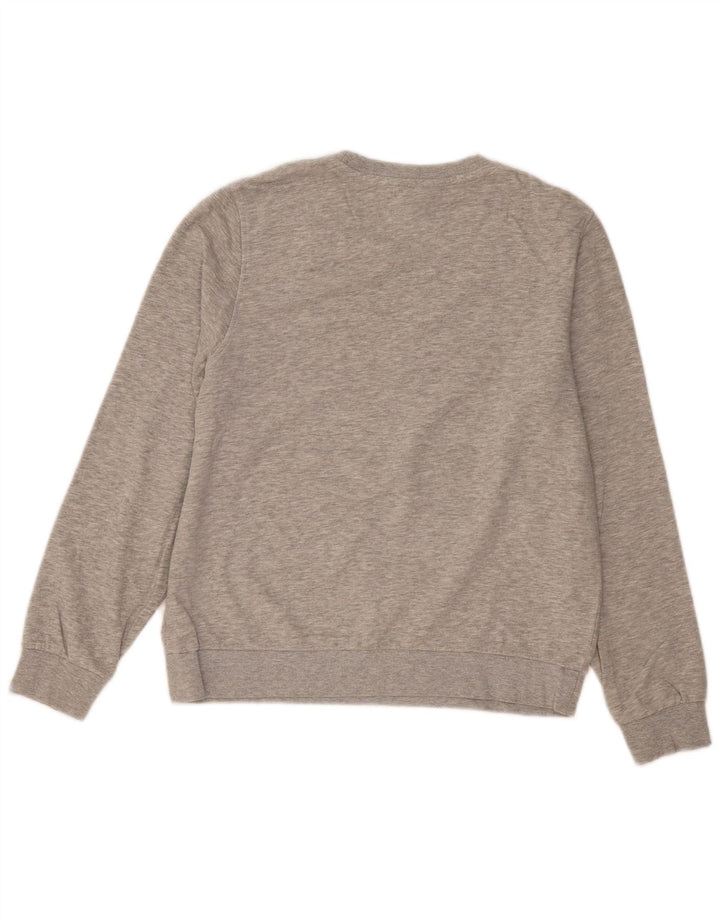 Marks & Spencer Womens Sweatshirt Jumper UK 12 Medium Grey Cotton