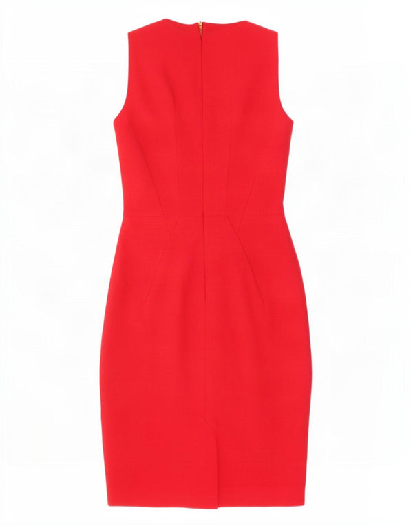Warehouse Robe fourreau sans manches pour femme UK 6 XS Rouge Polyamide