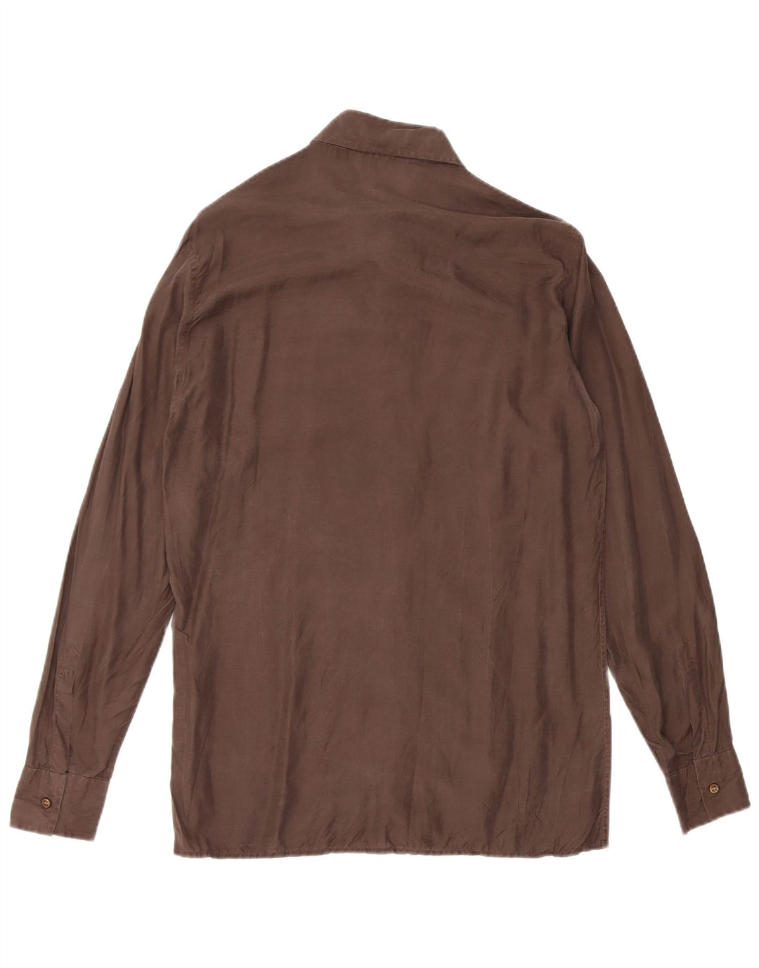 Vintage Mens Shirt Size 39 15 1/2 Medium Brown