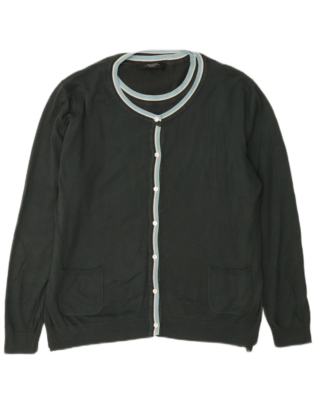 Damski sweter weekendowy Max Mara UK 16, duży, zielony