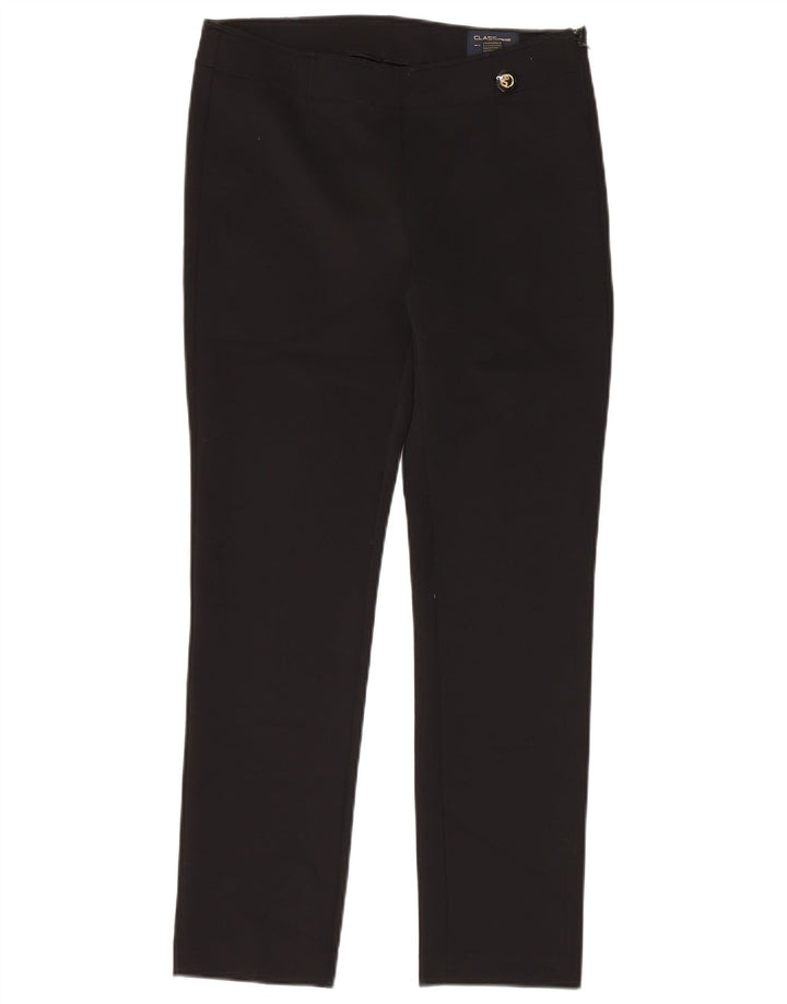 ROBERTO CAVALLI Womens Class Casual Trousers IT 44 Medium W32 L30 Black