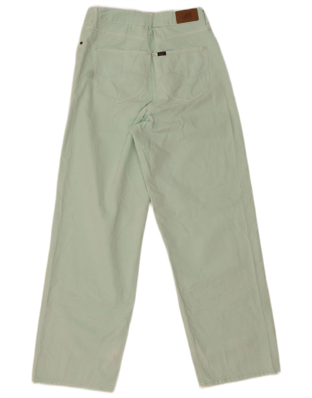 Lee Womens Wide Leg Jeans W28 L29 Green Cotton