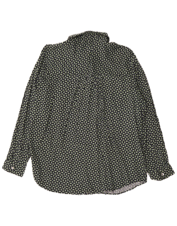 Marks & Spencer Camisa para mujer UK 46 Viscosa floral verde grande