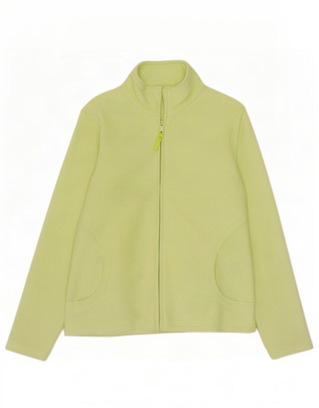 Giacca in pile da donna Marks & Spencer UK 12 Poliestere verde medio