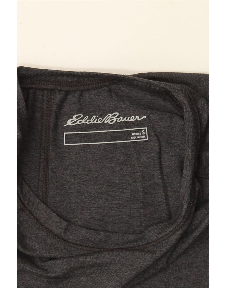 EDDIE BAUER Womens T-Shirt Top UK 10 Small Grey Vintage Eddie Bauer and Second-Hand Eddie Bauer from Messina Hembry 