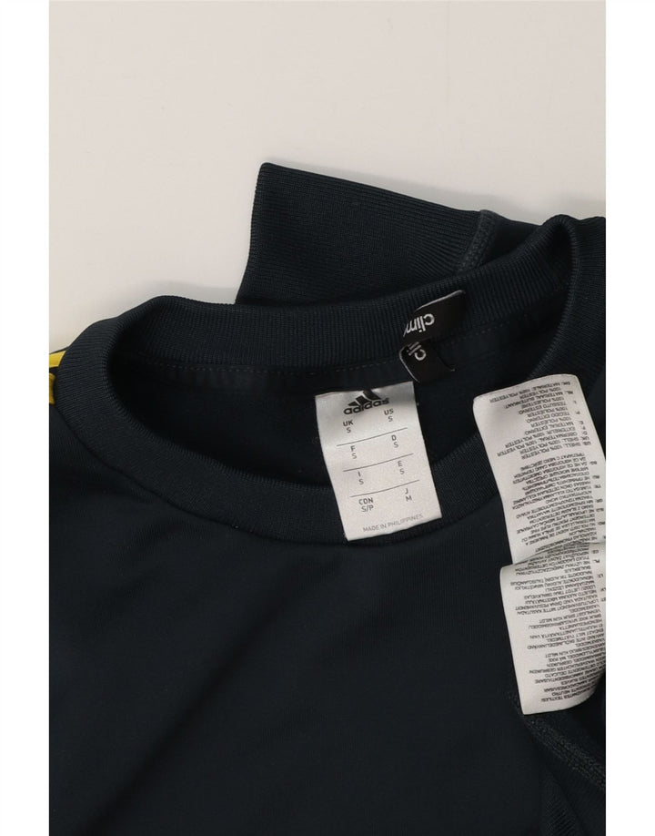 ADIDAS Herre Climalite Sweatshirt Jumper Lille Grøn Colourblock Polyester