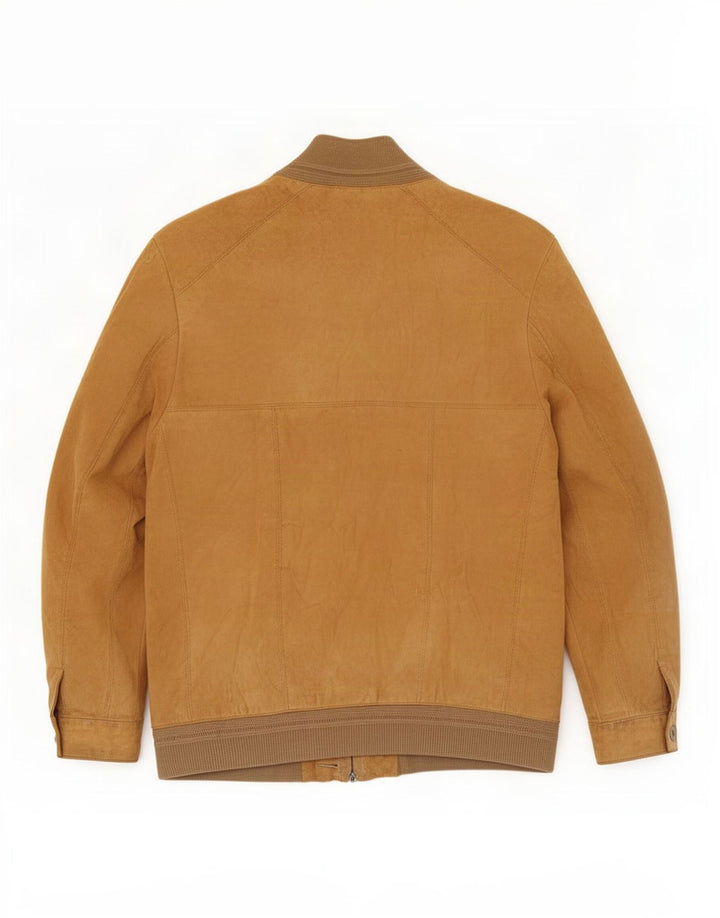 Giacca in pelle scamosciata da uomo Jean Jacques EU 48 in pelle marrone medio