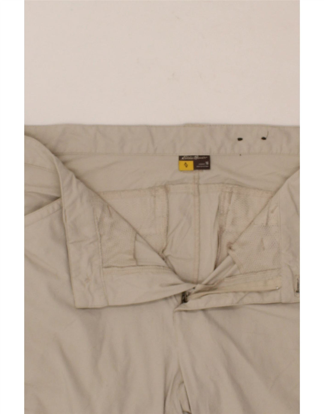 EDDIE BAUER Womens Bermuda Cargo Shorts US 16 2XL W34 Beige Nylon Vintage Eddie Bauer and Second-Hand Eddie Bauer from Messina Hembry 