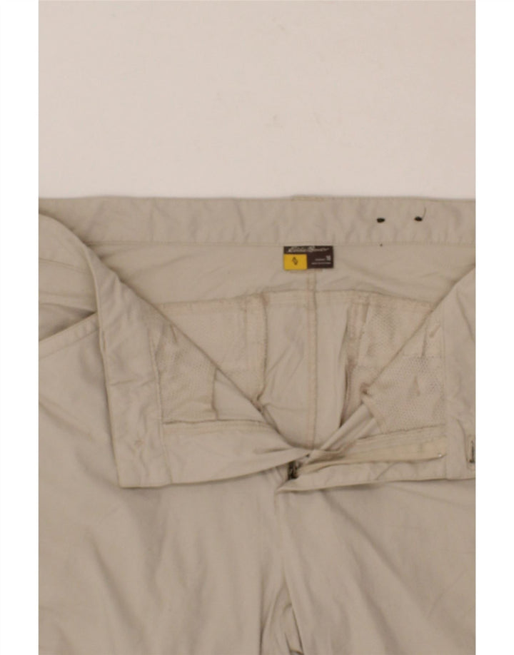 EDDIE BAUER Womens Bermuda Cargo Shorts US 16 2XL W34 Beige Nylon Vintage Eddie Bauer and Second-Hand Eddie Bauer from Messina Hembry 